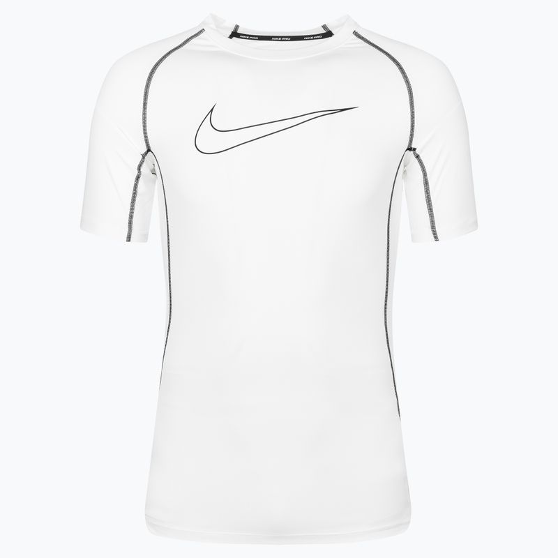 Tricou de antrenament pentru bărbați Nike Np Df Tight Top Ss, alb, DD1992-100