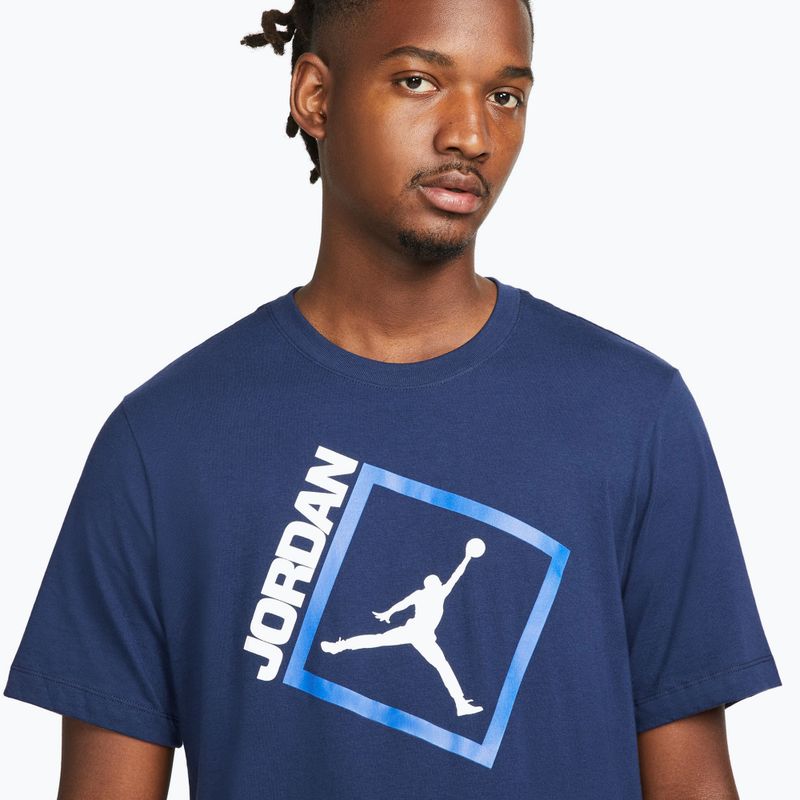 Koszulka męska  Nike Jordan Jumpman Box midnight navy/white 4