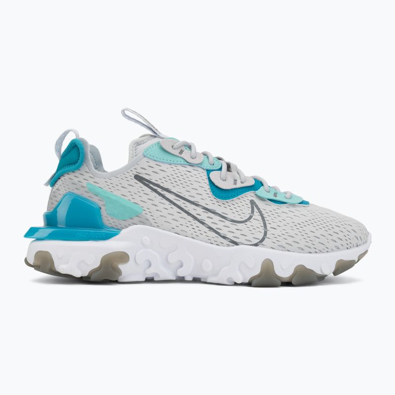 Încălțăminte pentru bărbați Nike React Vision pure platinum/aquamarine/smoke grey 2