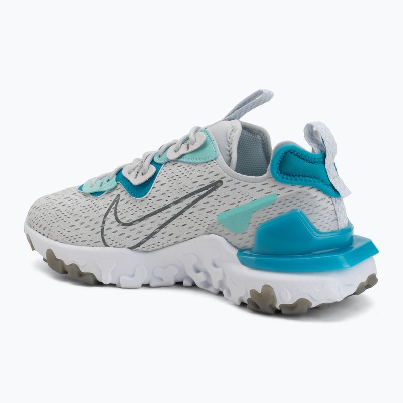 Încălțăminte pentru bărbați Nike React Vision pure platinum/aquamarine/smoke grey 3