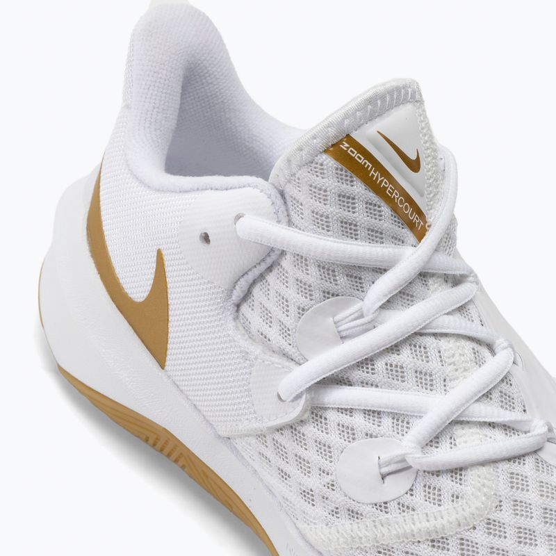 Pantofi de volei Nike Zoom Hyperspeed Court SE alb/auriu 7
