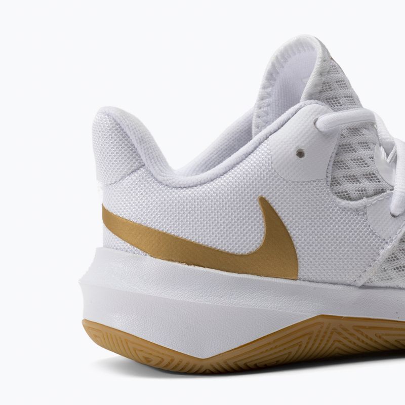 Pantofi de volei Nike Zoom Hyperspeed Court SE alb/auriu 8