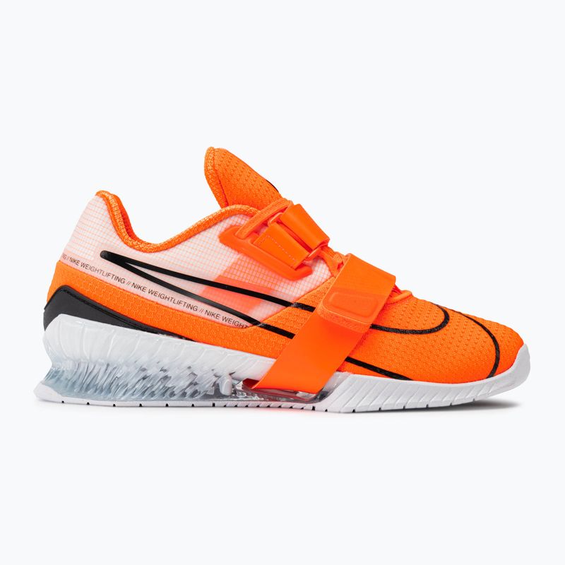 Încălțăminte de ridicare greutăți  Nike Romaleos 4 orange/black/white 2