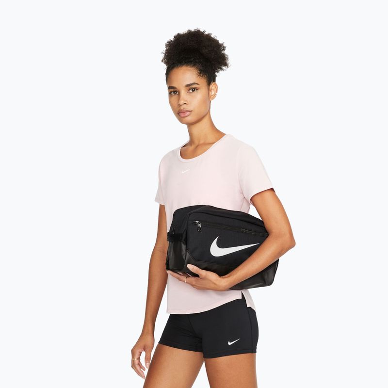 Geantă de antrenament pentru bărbați Nike Brasilia 9.5 11 l black/black/white 6