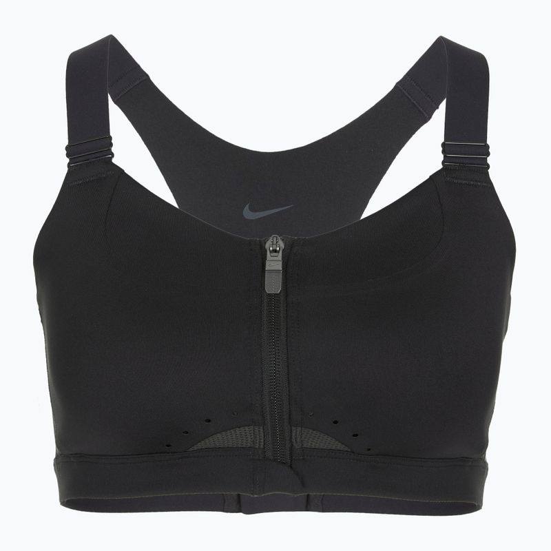 Sutien de antrenament Nike Alpha High-Support Zip-Front black/black/dark smoke grey/dark smoke grey 8
