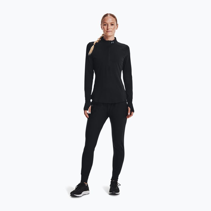Under Armour Qualifier Run 2.0 Half Zip tricou de alergare pentru femei negru 1365632 2