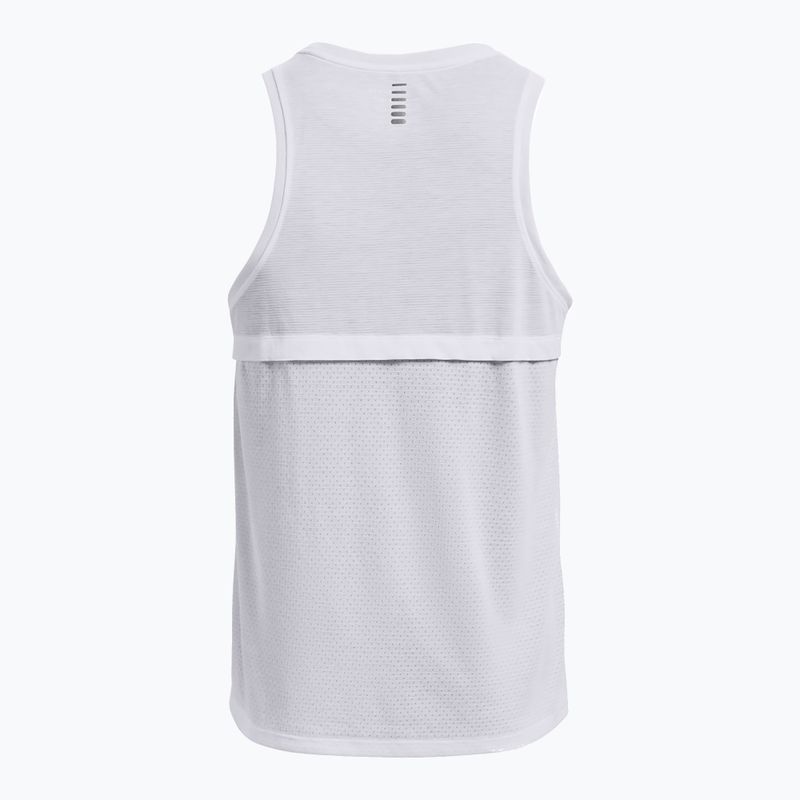 Bărbați Under Armour Streaker Singlet de alergare Tank top alb 1361468-100 6