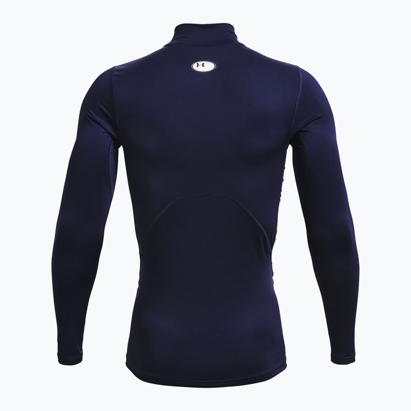 Longsleeve de antrenament pentru bărbați Under Armour Comp Mock UA Armour midnight navy/white 2