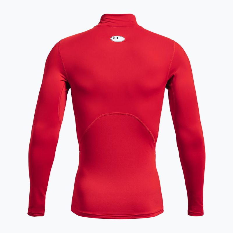 Longsleeve de antrenament pentru bărbați Under Armour Comp Mock UA Armour red/white 2