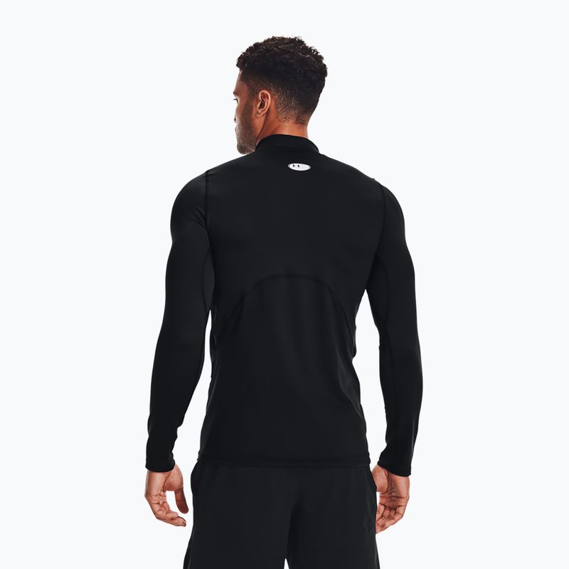 Longsleeve de antrenament pentru bărbați Under Armour Comp Mock UA Armour black/white 3