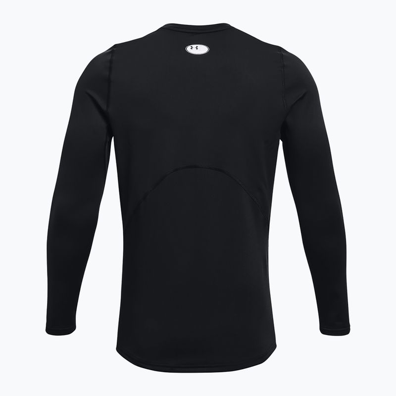 Longsleeve de antrenament pentru bărbați Under Armour CG Armour Fitted Crew black/white 2