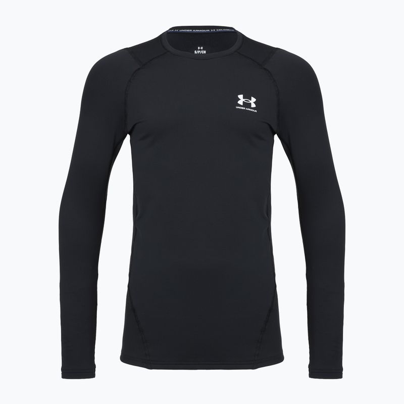 Longsleeve de antrenament pentru bărbați Under Armour CG Armour Fitted Crew black/white