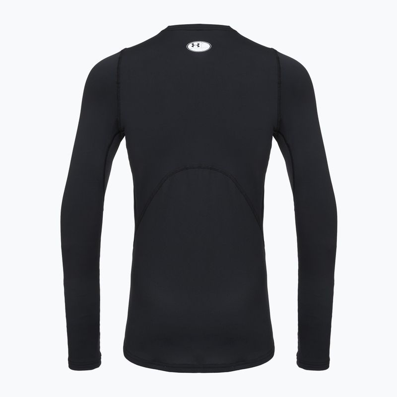 Longsleeve de antrenament pentru bărbați Under Armour CG Armour Fitted Crew black/white 2