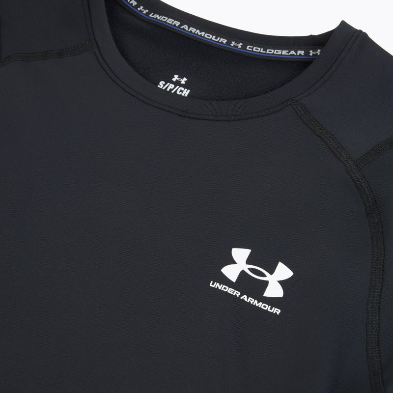 Longsleeve de antrenament pentru bărbați Under Armour CG Armour Fitted Crew black/white 3