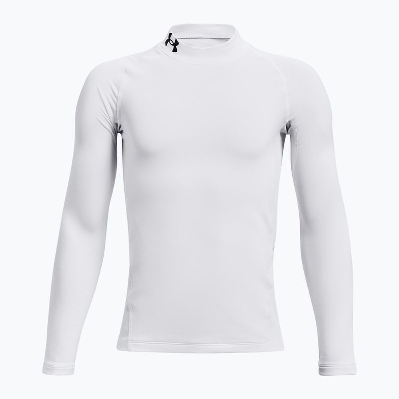 Longsleeve de antrenament pentru copii Under Armour Cg Armour Mock alb/negru