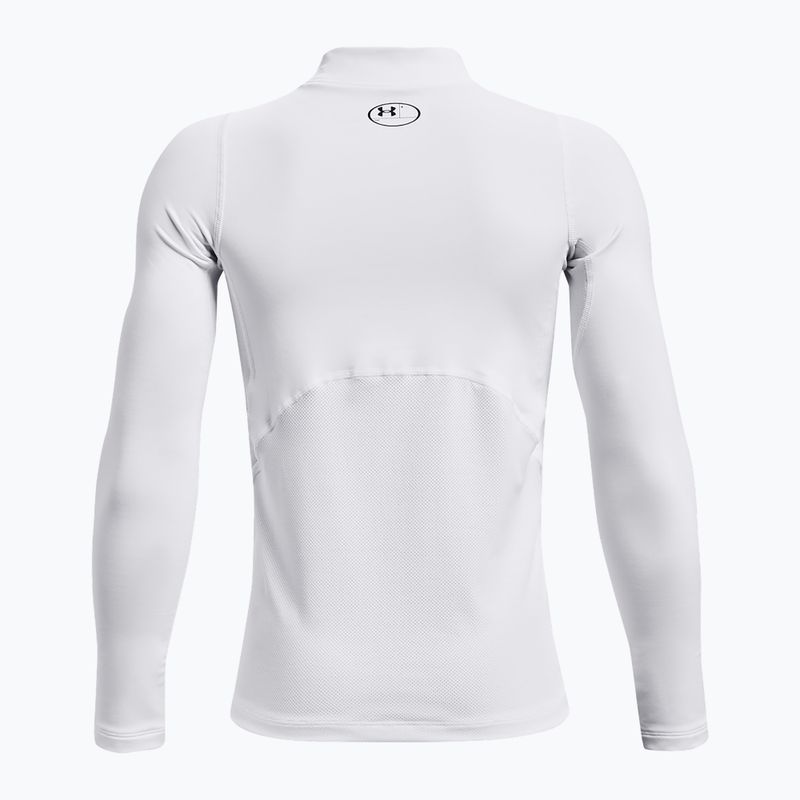 Bluză de antrenament cu mânecă lungă Under Armour Cg Armour Mock white/black 2