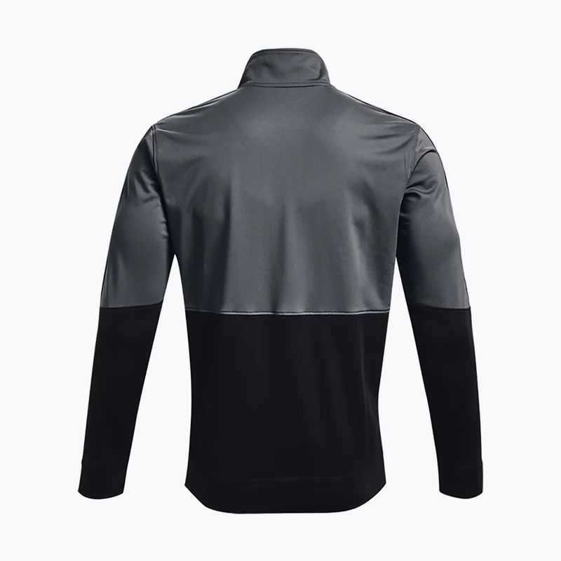 Tricou de antrenament Under Armour Pique Track gri pentru bărbați 1366202 5