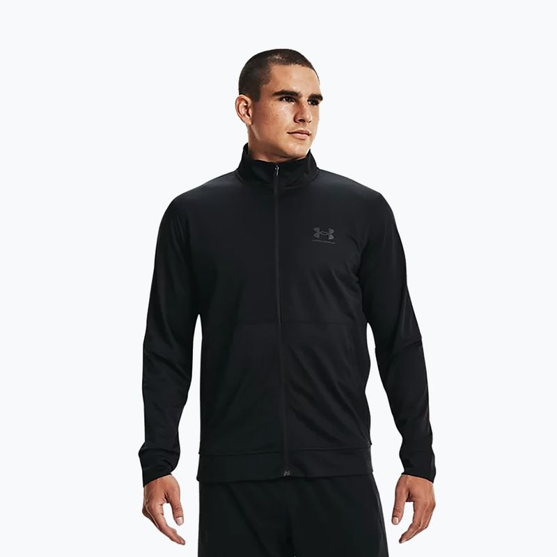 Under Armour Pique Track bluză de antrenament pentru bărbați negru 1366202 3