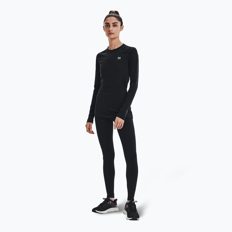 Longsleeve pentru femei Under Armour Authentics CG Crew black/white 2