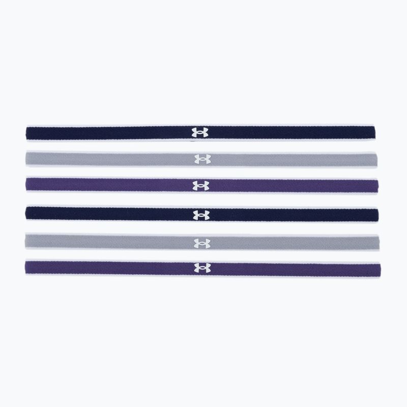 Under Armour Ua Mini Headbands 0.4  6pcs albastru marin-purpuriu-gri 1286016-412 2