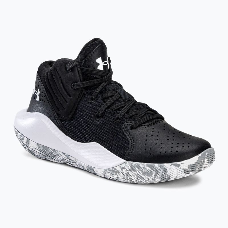Încălțăminte de baschet pentru copii Under Armour GS Jet '21 001 negru-albă UAR-3024794001-001-4.5
