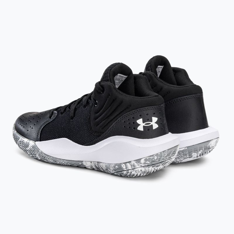 Încălțăminte de baschet pentru copii Under Armour GS Jet '21 001 negru-albă UAR-3024794001-001-4.5 3