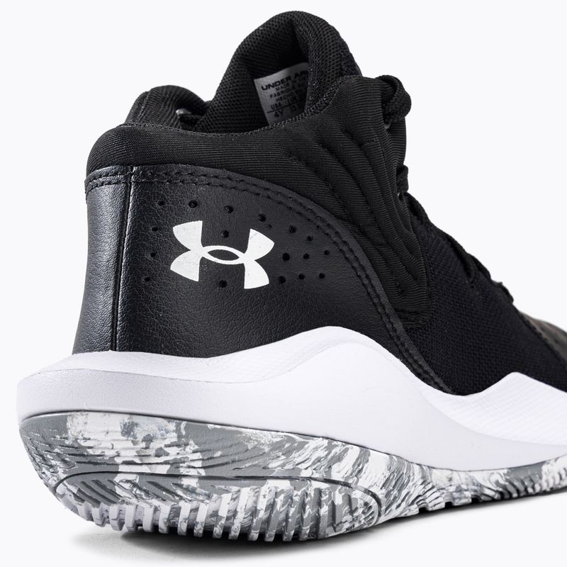 Încălțăminte de baschet pentru copii Under Armour GS Jet '21 001 negru-albă UAR-3024794001-001-4.5 8