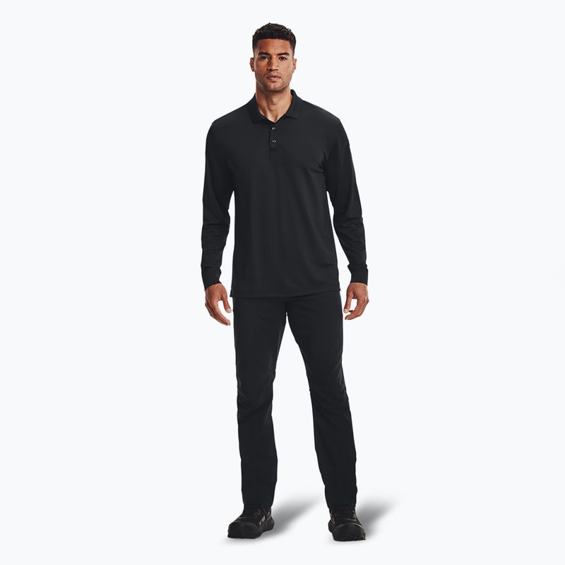 Longsleeve pentru bărbațiUnder Armour Tactical Performance Polo 2.0 black/black 2