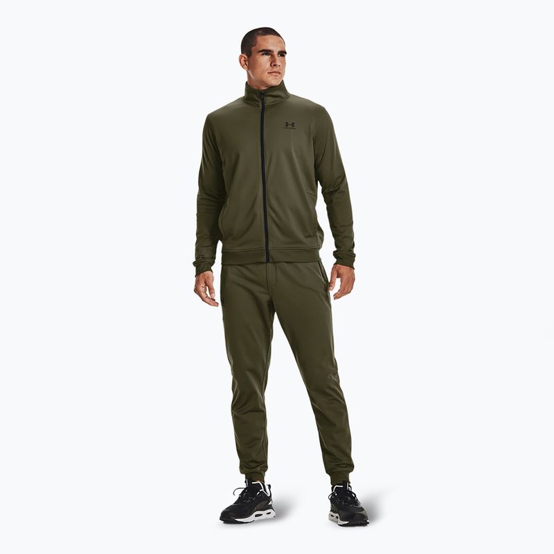 Pantaloni pentru bărbați Under Armour Sportstyle Tricot Jogger marine od green / black 2