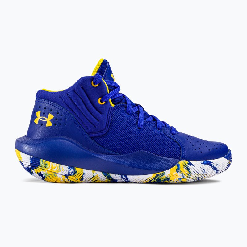 Încălțăminte de baschet pentru bărbați Under Armour GS Jet '21 400 albastru-albă 3024794-400 2