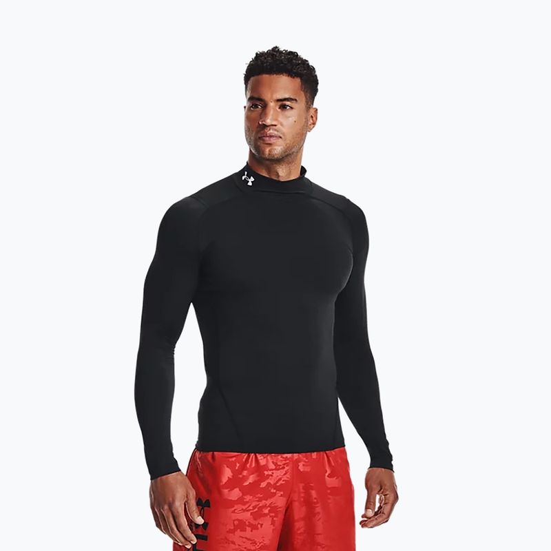 Tricou cu mânecă lungă pentru bărbați Under Armour Ua Hg Armour Comp Mock negru 1369606-001