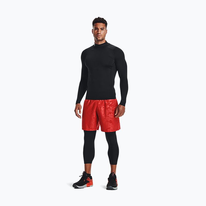 Tricou cu mânecă lungă pentru bărbați Under Armour Ua Hg Armour Comp Mock negru 1369606-001 2