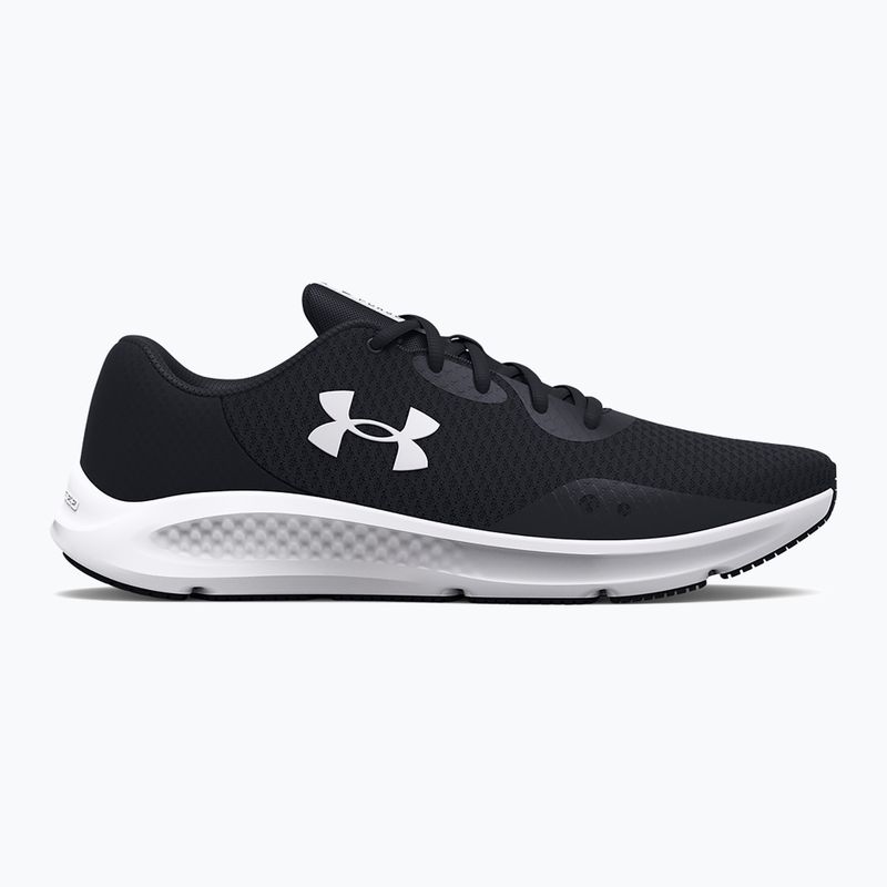 Under Armour Charged Pursuit 3 pantofi de alergare pentru femei negru/negru/alb 8