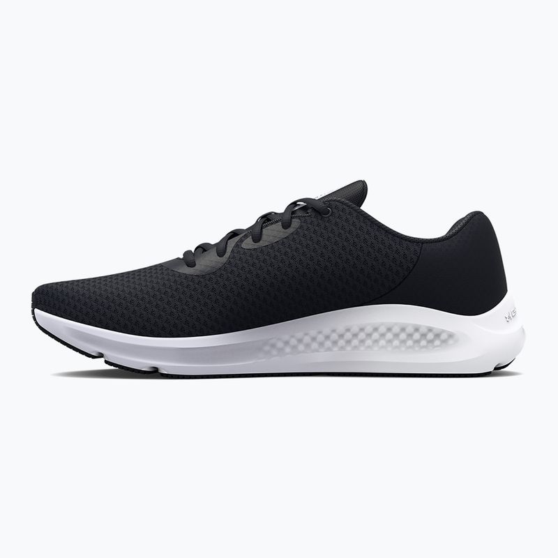 Under Armour Charged Pursuit 3 pantofi de alergare pentru femei negru/negru/alb 9