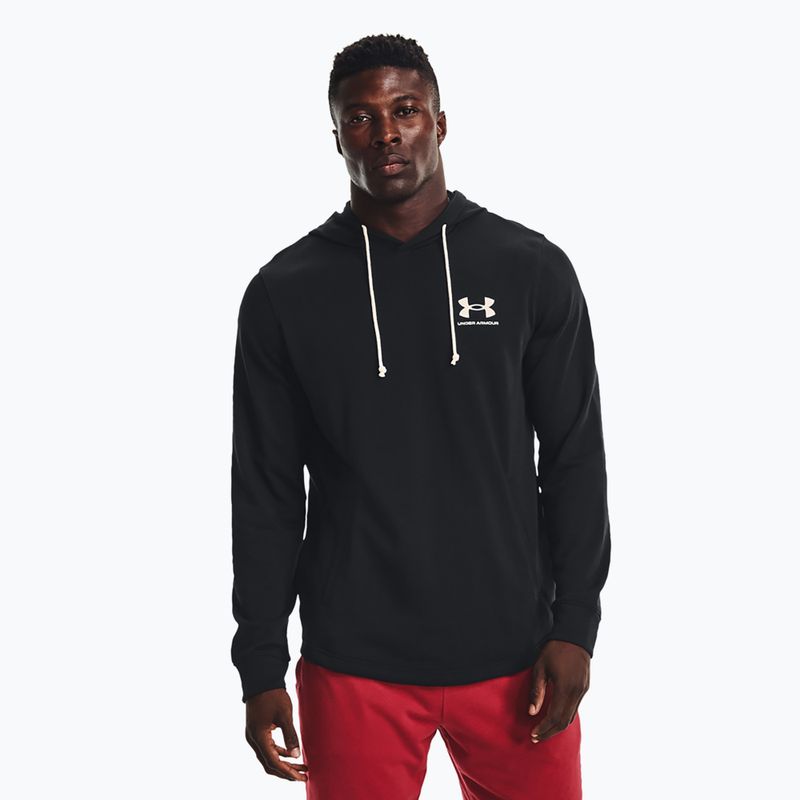 Bluză pentru bărbați Under Armour Rival Terry Lc Hd black/onyx white
