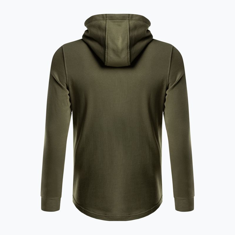 Tricou de antrenament pentru bărbați Under Armour Rival Terry cu logo verde 1370390-361 2