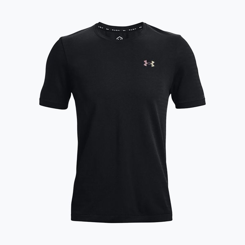 Tricou de antrenament pentru bărbați Under Armour UA Rush Seamless Geosport SS negru 1370441