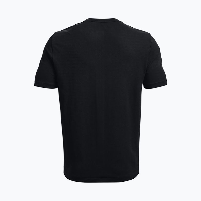 Tricou de antrenament pentru bărbați Under Armour UA Rush Seamless Geosport SS negru 1370441 2