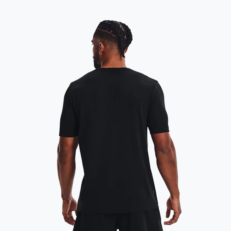 Tricou de antrenament pentru bărbați Under Armour UA Rush Seamless Geosport SS negru 1370441 4