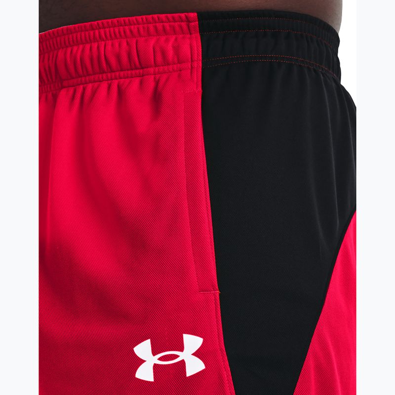 Pantaloni scurți de baschet pentru bărbați Under Armour Baseline 10In 600 roșii 1370220-600-LG 4