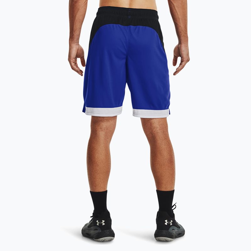 Pantaloni scurți de baschet pentru bărbați Under Armour Baseline 10" albastru 1370220 3