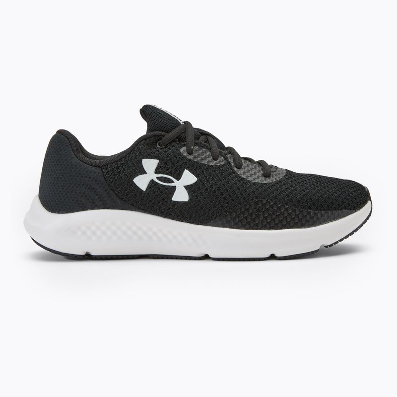 Under Armour Charged Pursuit 3 negru/negru/alb pantofi de alergare pentru bărbați 2