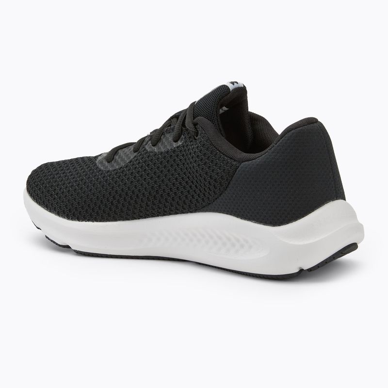 Under Armour Charged Pursuit 3 negru/negru/alb pantofi de alergare pentru bărbați 3