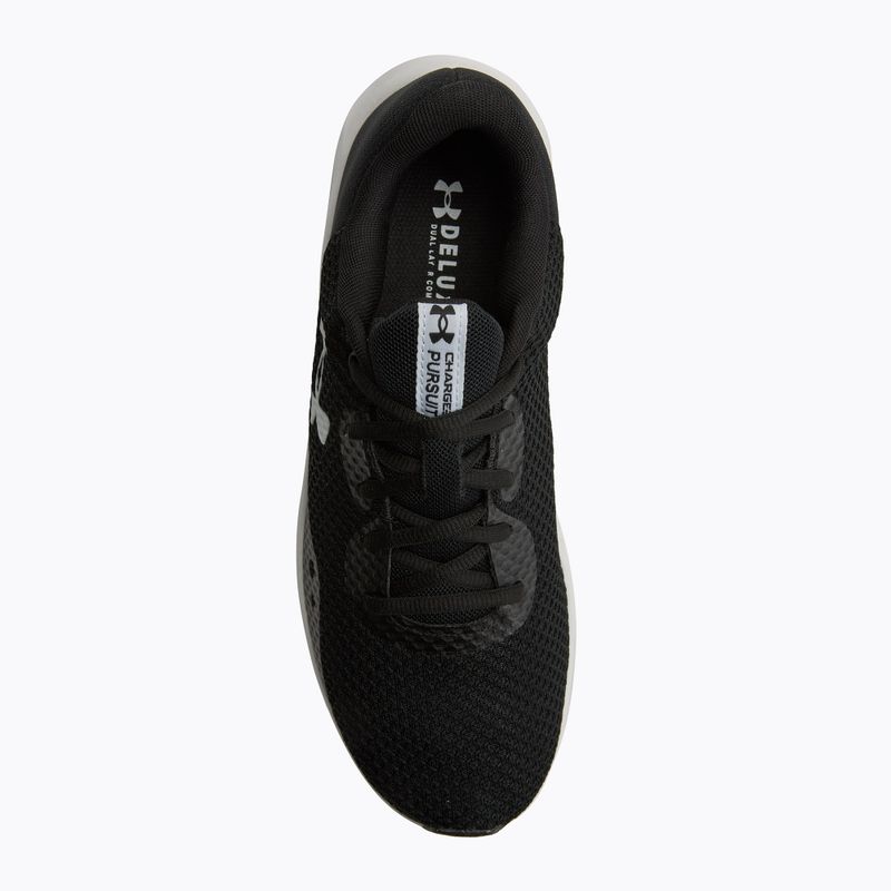 Under Armour Charged Pursuit 3 negru/negru/alb pantofi de alergare pentru bărbați 5