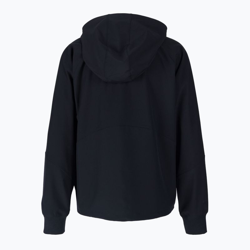 Under Armour Woven jachetă cu glugă pentru femei cu glugă neagră și albă 1369889 2
