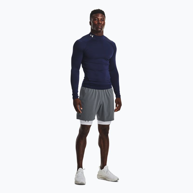 Longsleeve de antrenament pentru bărbați  Under Armour Heat Gear Armour Comp Mock midnight navy/white 2