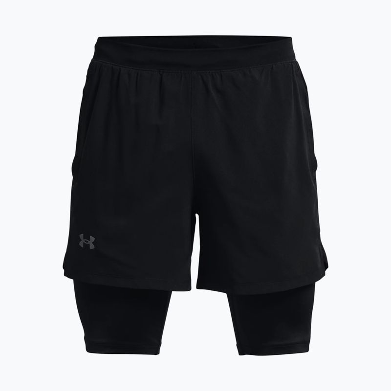 Under Armour Launch SW 5'' 2N1 pantaloni scurți de alergare pentru bărbați negru 1372631