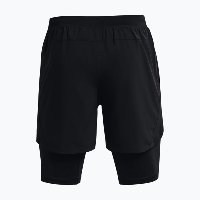 Under Armour Launch SW 5'' 2N1 pantaloni scurți de alergare pentru bărbați negru 1372631 2