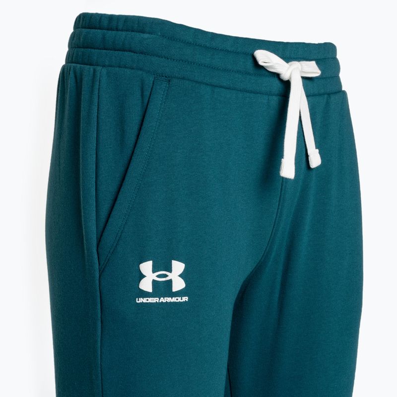 Pantaloni de trening pentru bărbați Under Armour Rival Fleece Joggers 716 verde 1356416-716 pentru bărbați 1356416-716 5