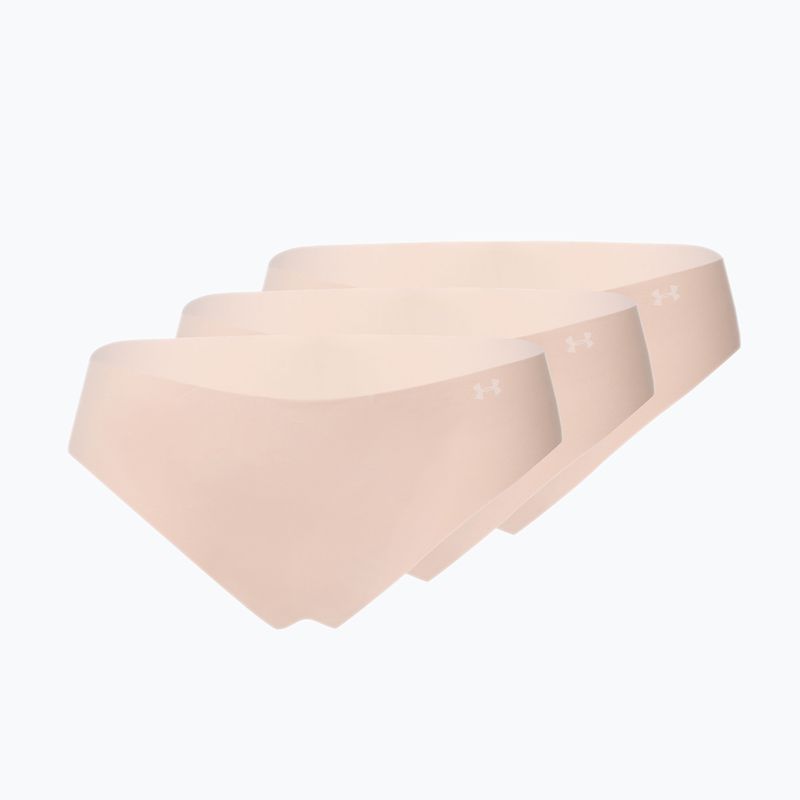 Under Armour chiloți fără cusur pentru femei Ps Thong 3-Pack bej 1325615-249